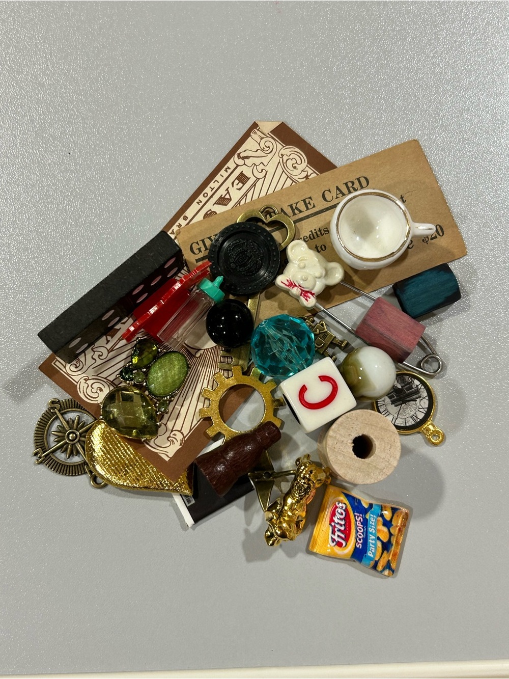 Mixed Junk Journal Craft Lot Charms Miniatures Ephemera